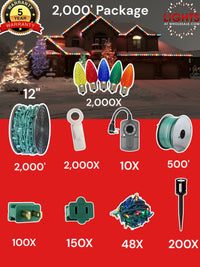 C9 LED 2000' Contractor Pro Package