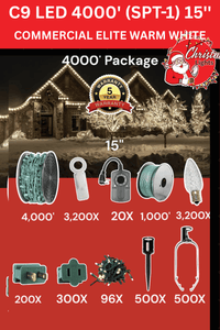 C9 Commercial Elite Bulbs 4000' Contractor Pro Package