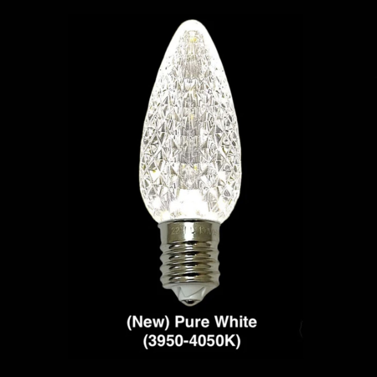 C9 Minleon LED Christmas light bulb in new pure white