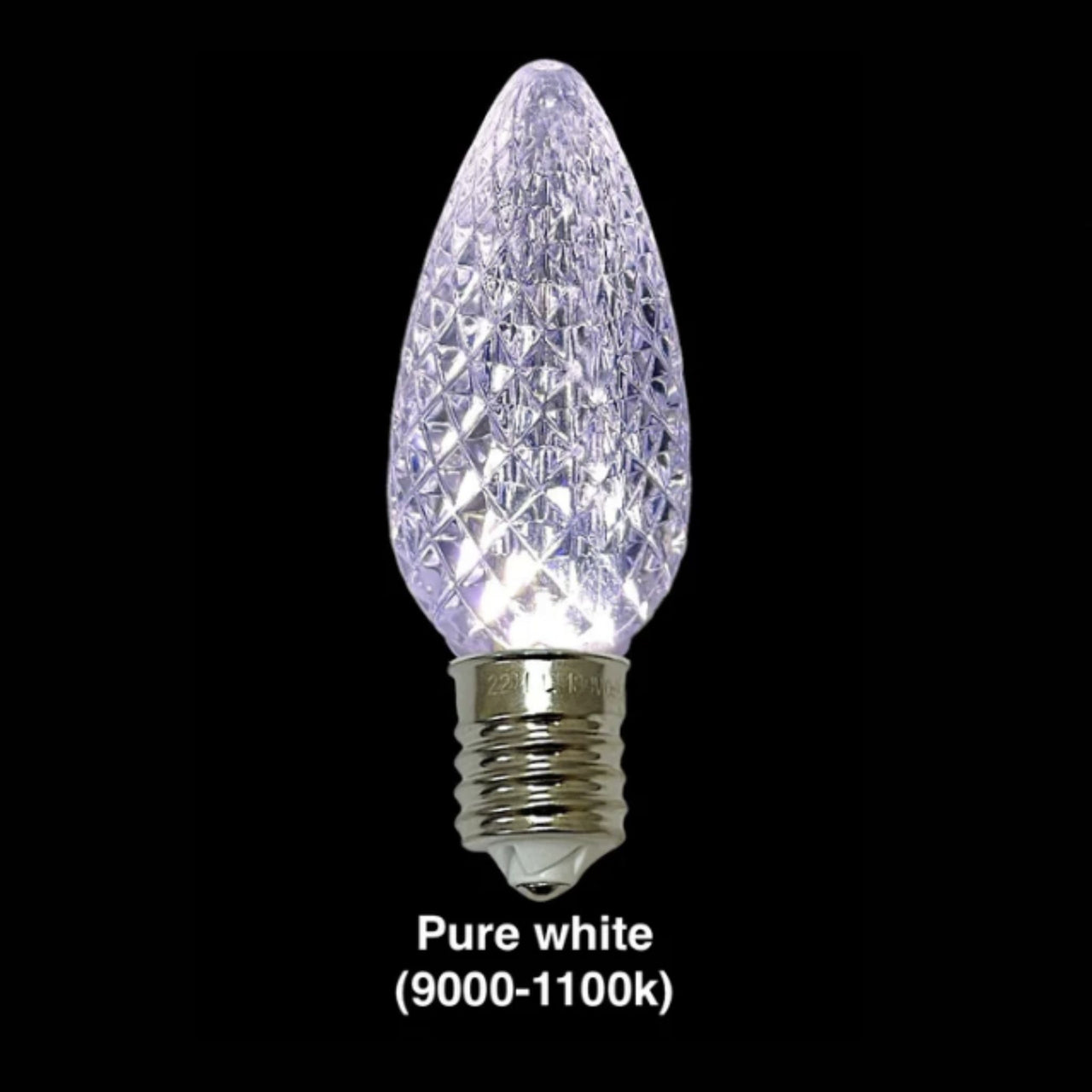 C9 Minleon LED Christmas light bulb in pure warm white