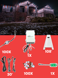 InvisiLights 100' Kit with Channels
