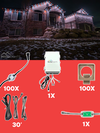 InvisiLights 100' Smart Light Clips Kit