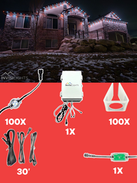 InvisiLights 100' Smart Light Clips Kit
