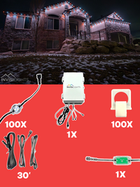 InvisiLights 100' Smart Light Clips Kit