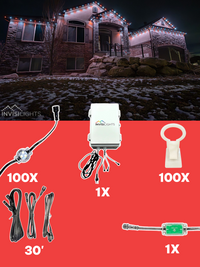 InvisiLights 100' Smart Light Clips Kit