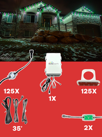 InvisiLights 125' Smart Light Clips Kit