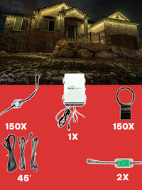 InvisiLights 150' Smart Light Clips Kit