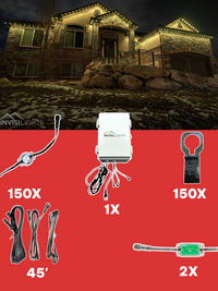 InvisiLights 150' Smart Light Clips Kit