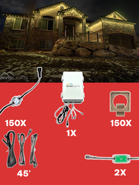 InvisiLights 150' Smart Light Clips Kit