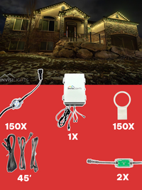 InvisiLights 150' Smart Light Clips Kit