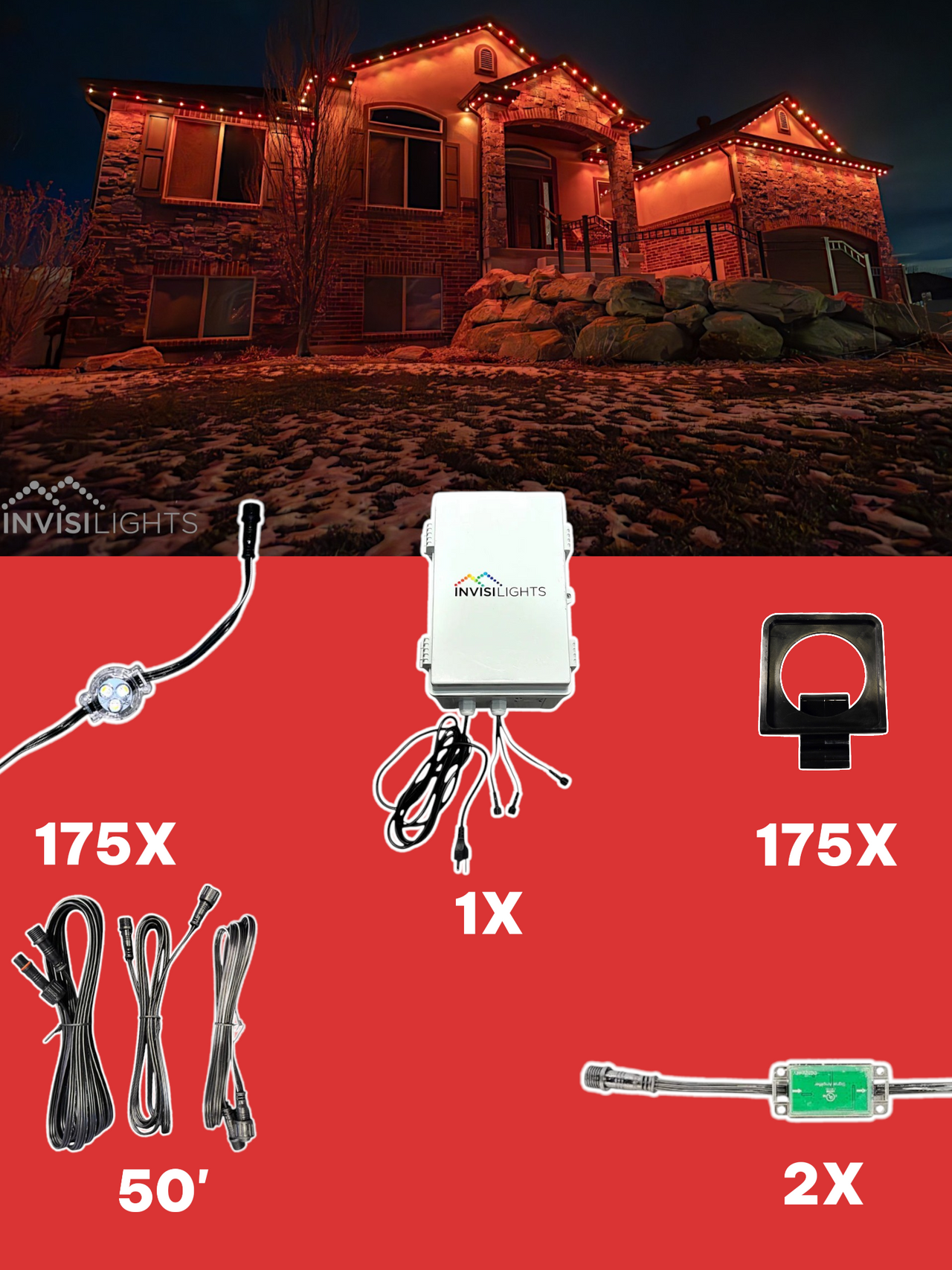 InvisiLights 175' Smart Light Clips Kit
