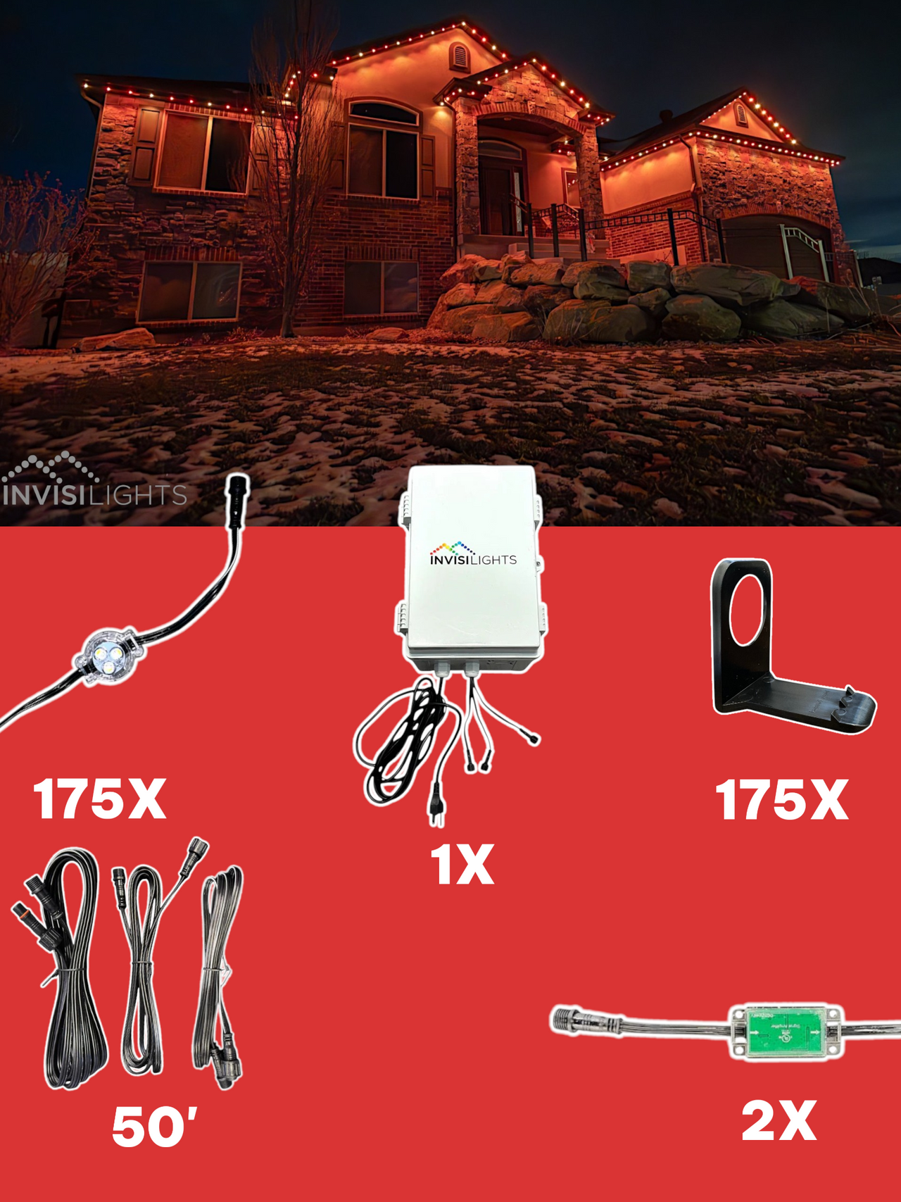 InvisiLights 175' Smart Light Clips Kit