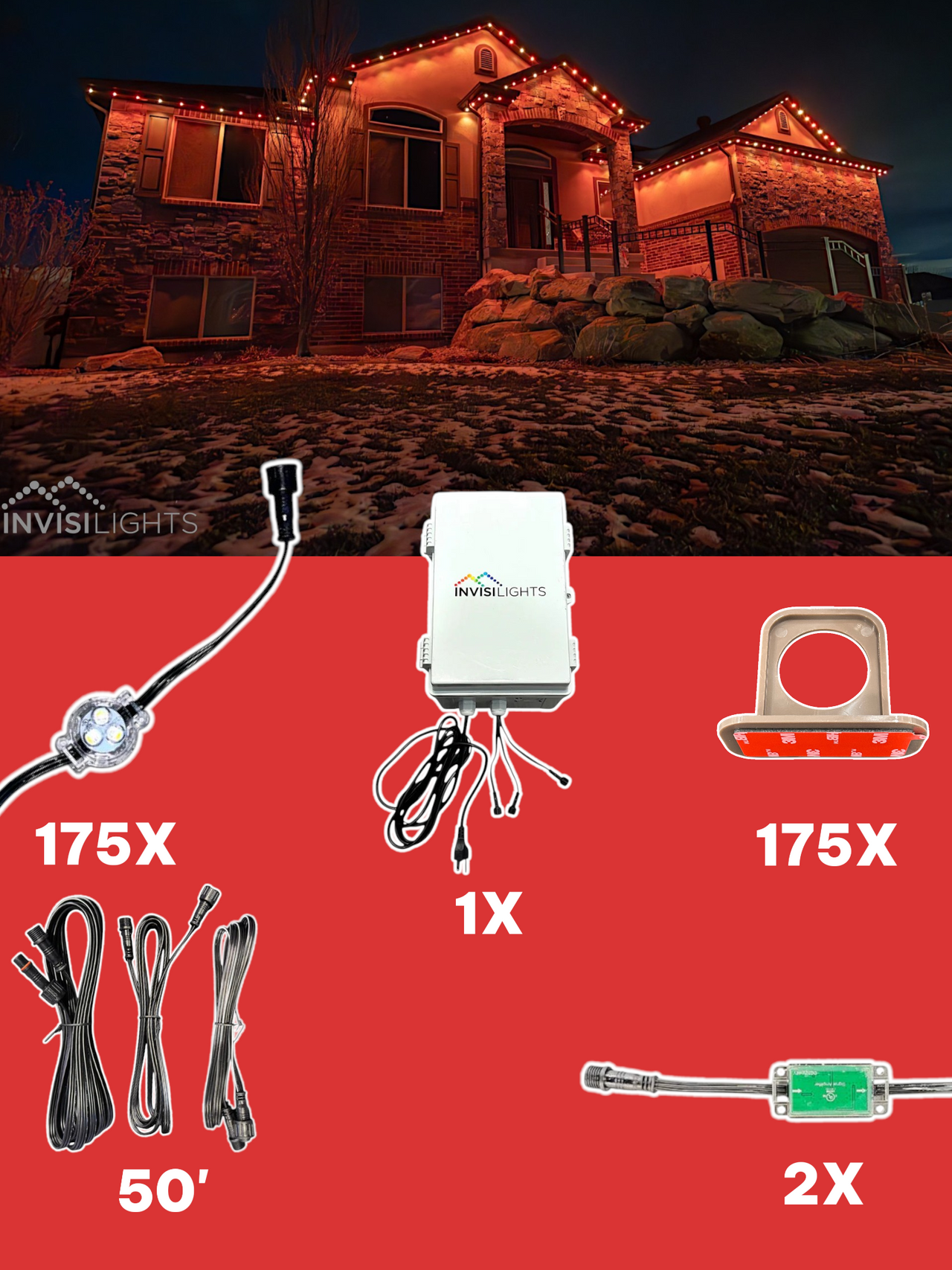 InvisiLights 175' Smart Light Clips Kit