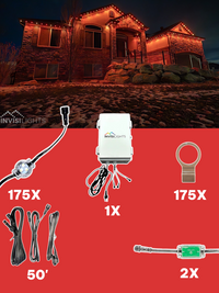 InvisiLights 175' Smart Light Clips Kit