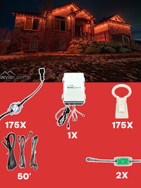 InvisiLights 175' Smart Light Clips Kit