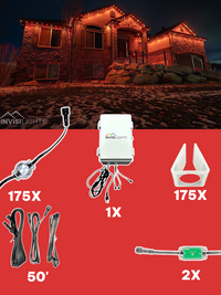 InvisiLights 175' Smart Light Clips Kit