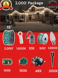 C9 LED 2000' Contractor Pro Package