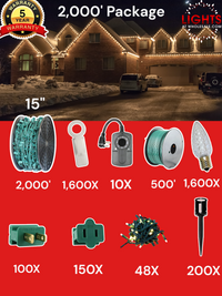 C9 LED 2000' Contractor Pro Package