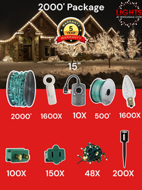 C9 LED 2000' Contractor Pro Package