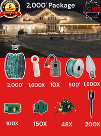 C9 LED 2000' Contractor Pro Package