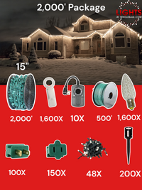 C9 LED 2000' Contractor Pro Package