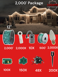 C9 LED 2000' Contractor Pro Package