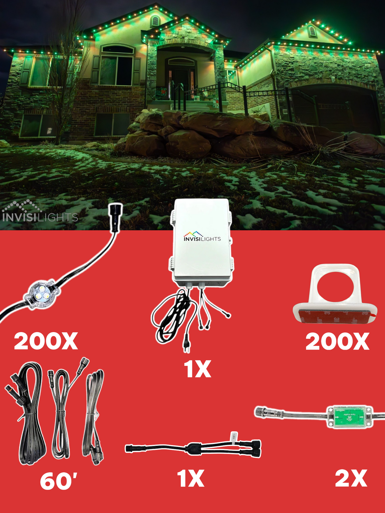 InvisiLights 200' Smart Light Clips Kit