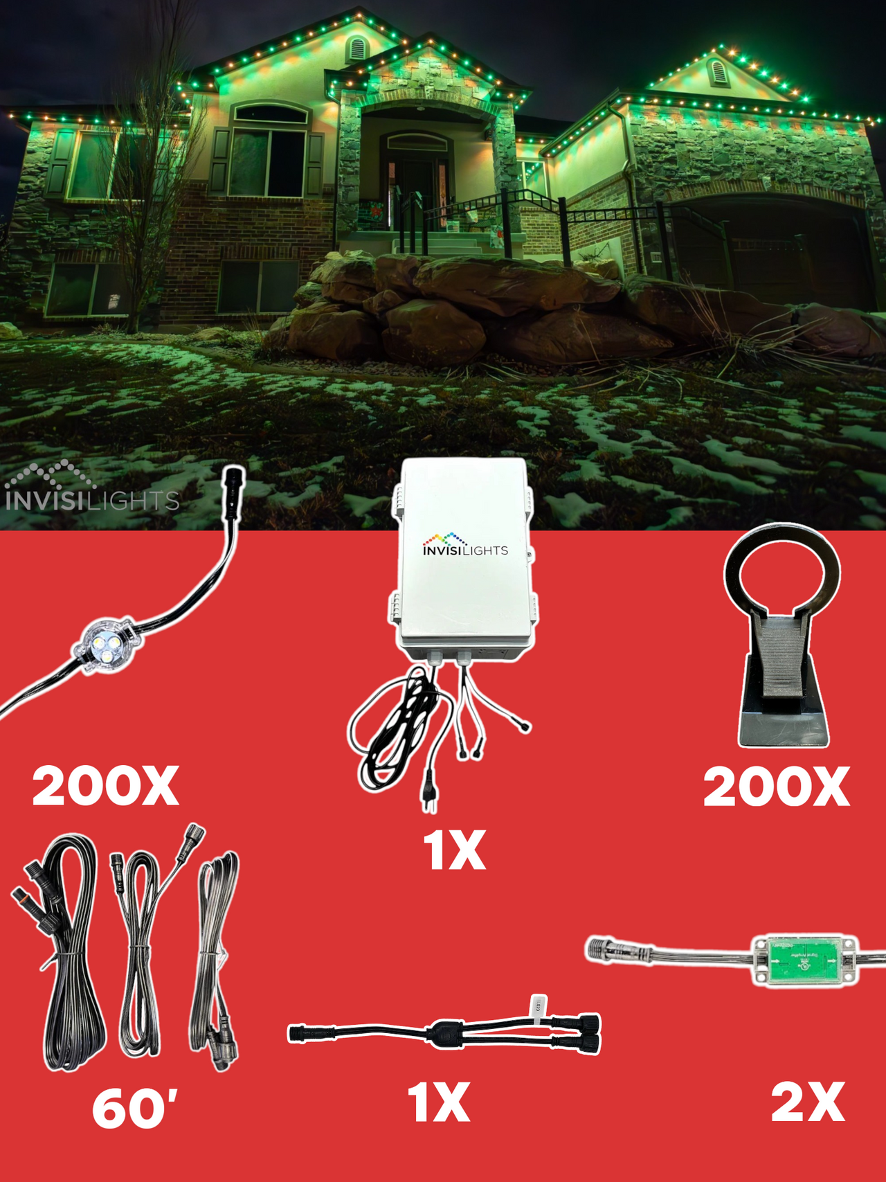 InvisiLights 200' Smart Light Clips Kit