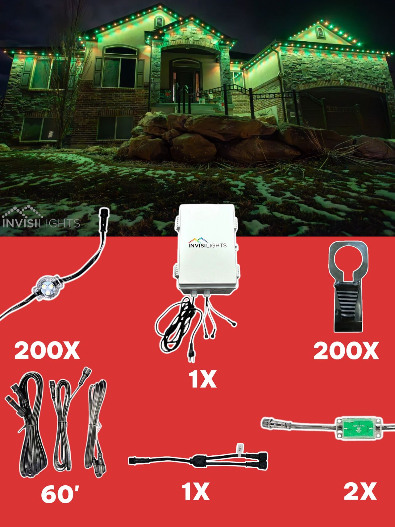 InvisiLights 200' Smart Light Clips Kit