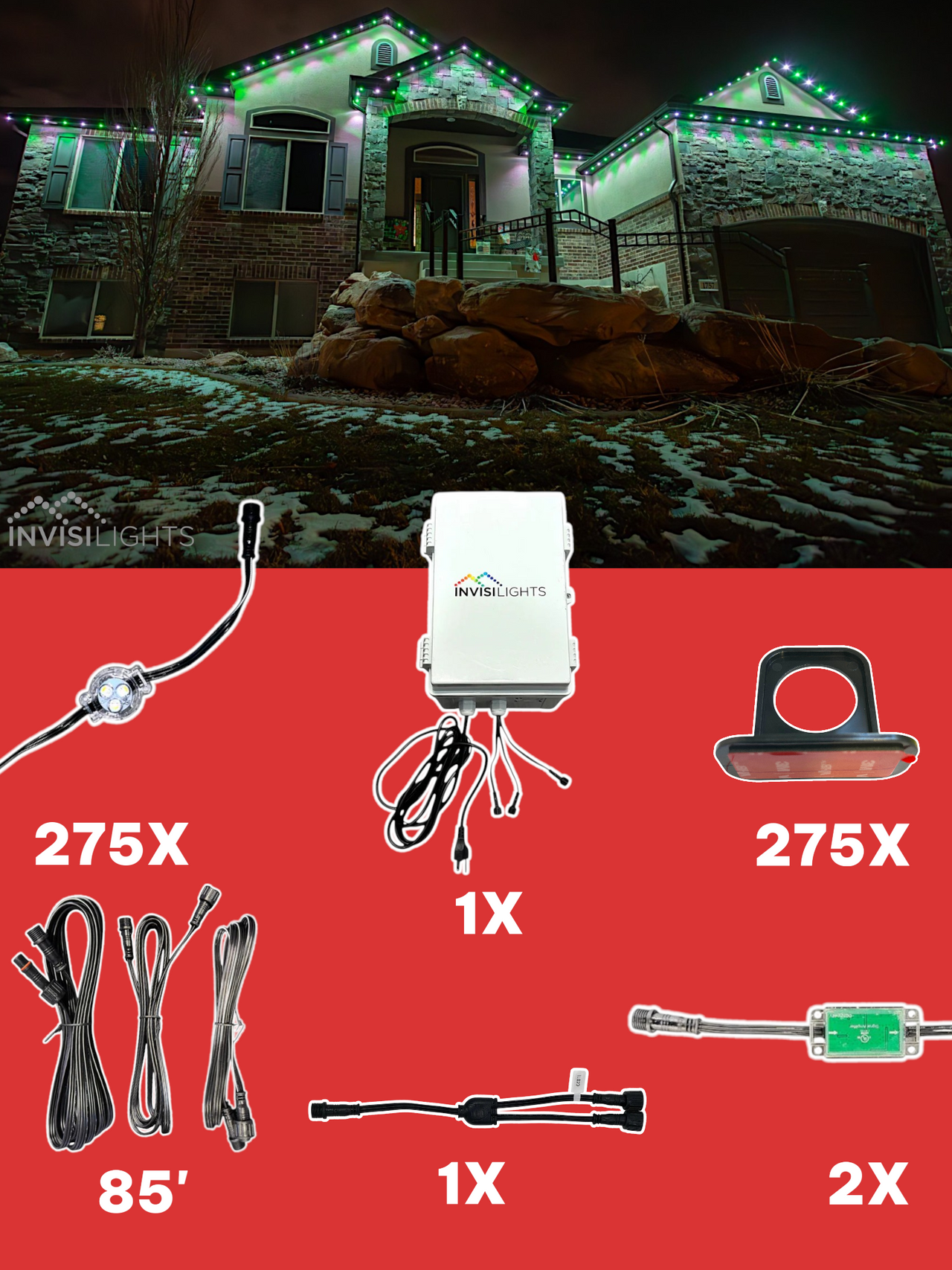 InvisiLights 275' Smart Light Clips Kit