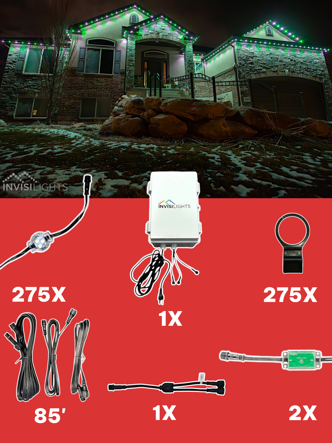 InvisiLights 275' Smart Light Clips Kit