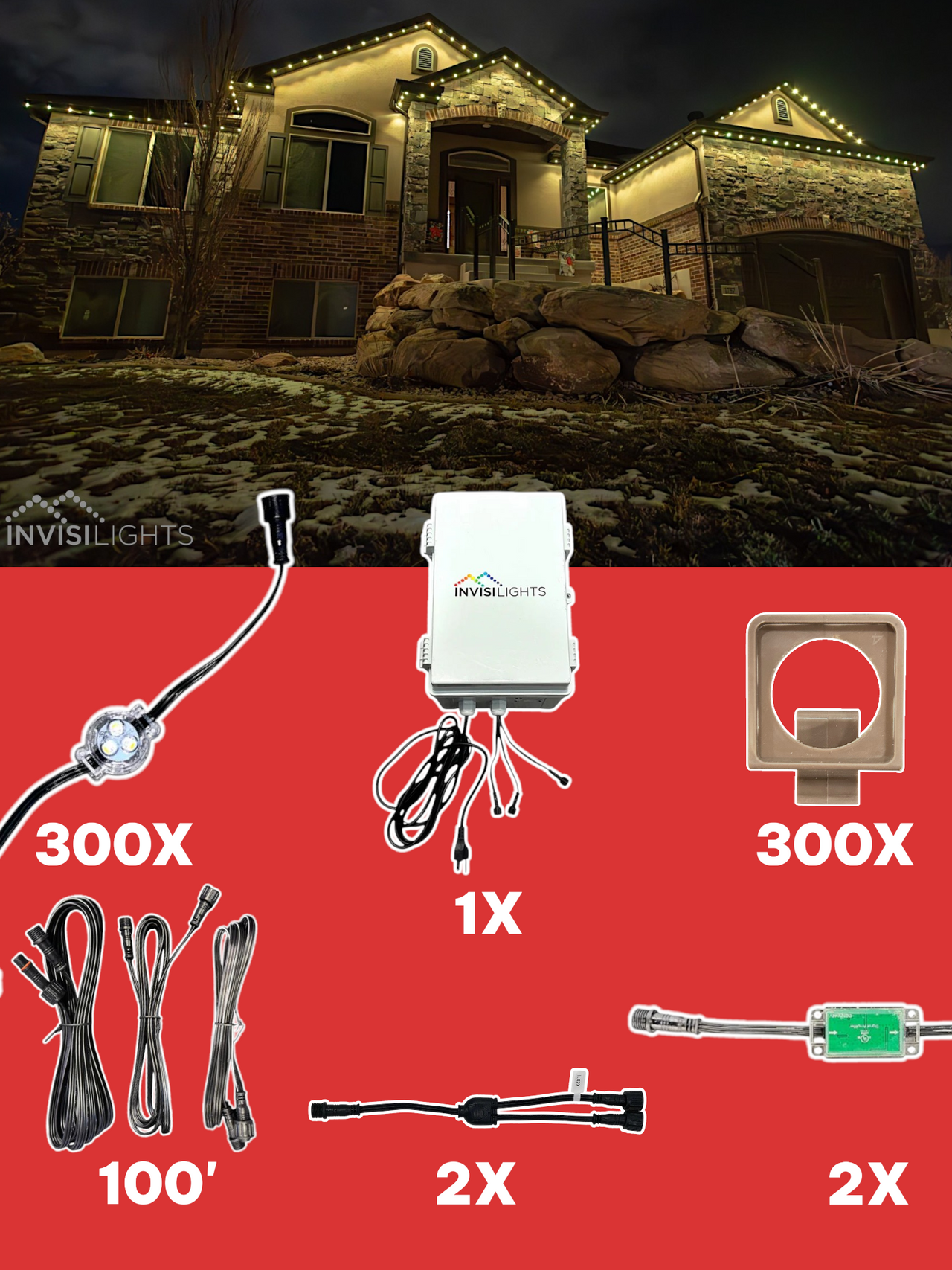 InvisiLights 300' Smart Light Clips Kit