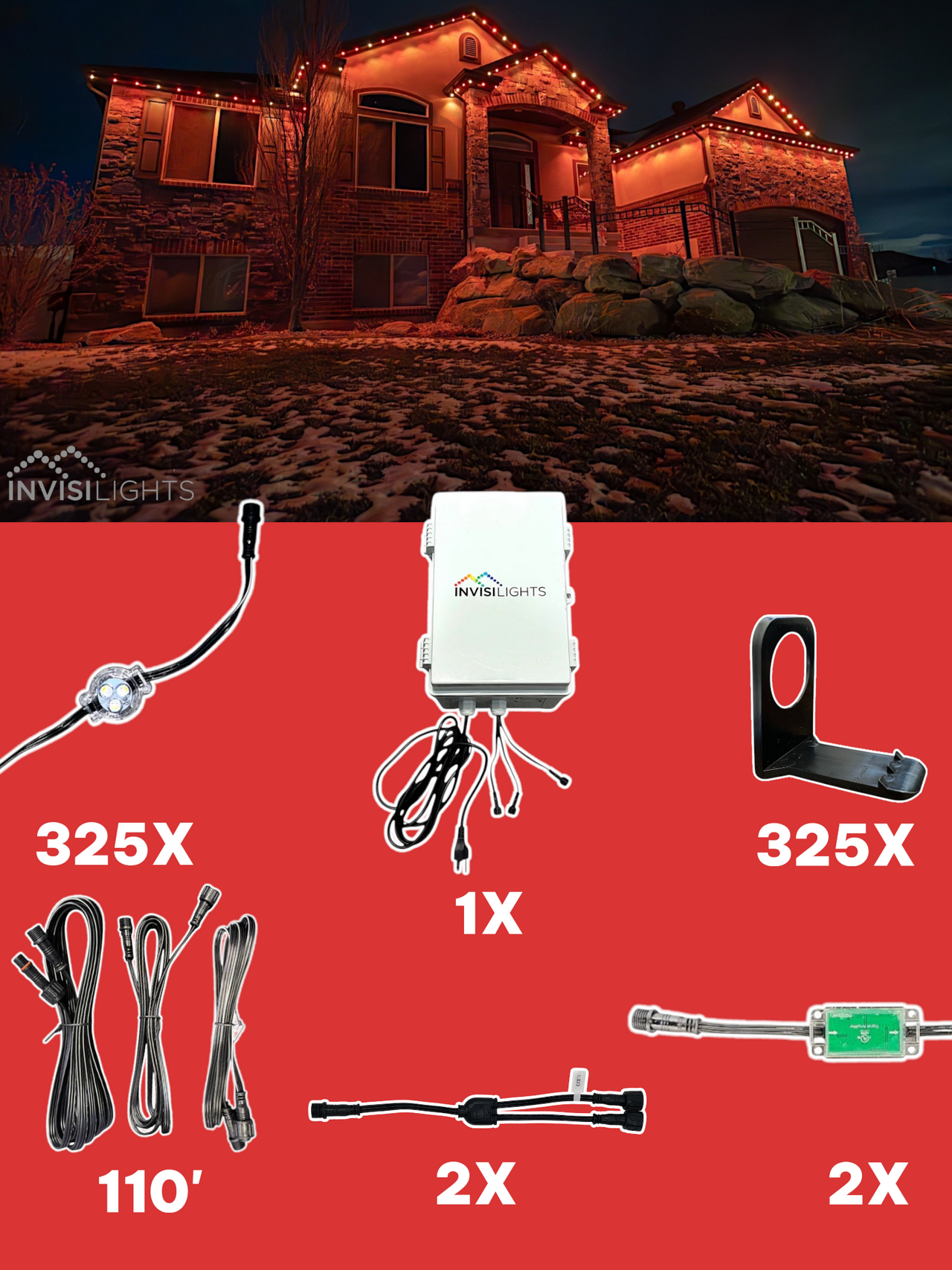 InvisiLights 325' Smart Light Clips Kit