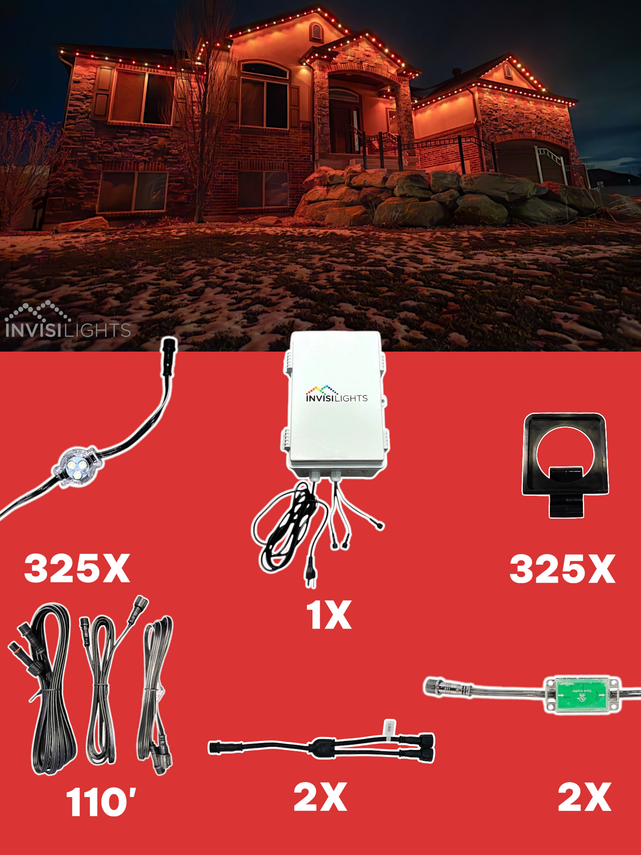 InvisiLights 325' Smart Light Clips Kit