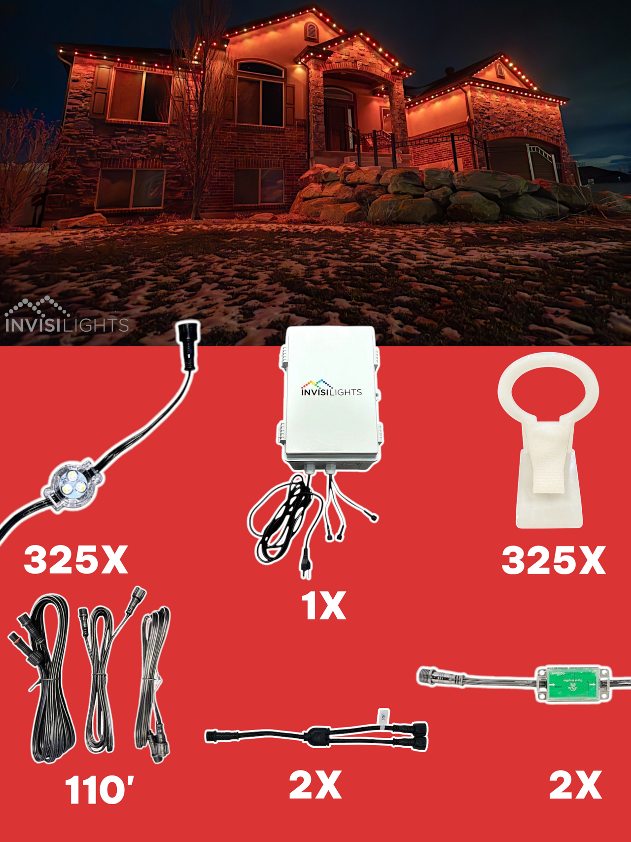 InvisiLights 325' Smart Light Clips Kit