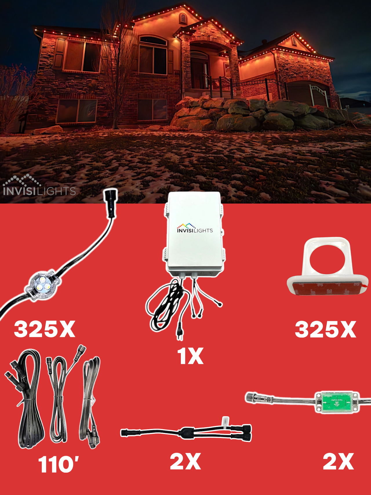 InvisiLights 325' Smart Light Clips Kit