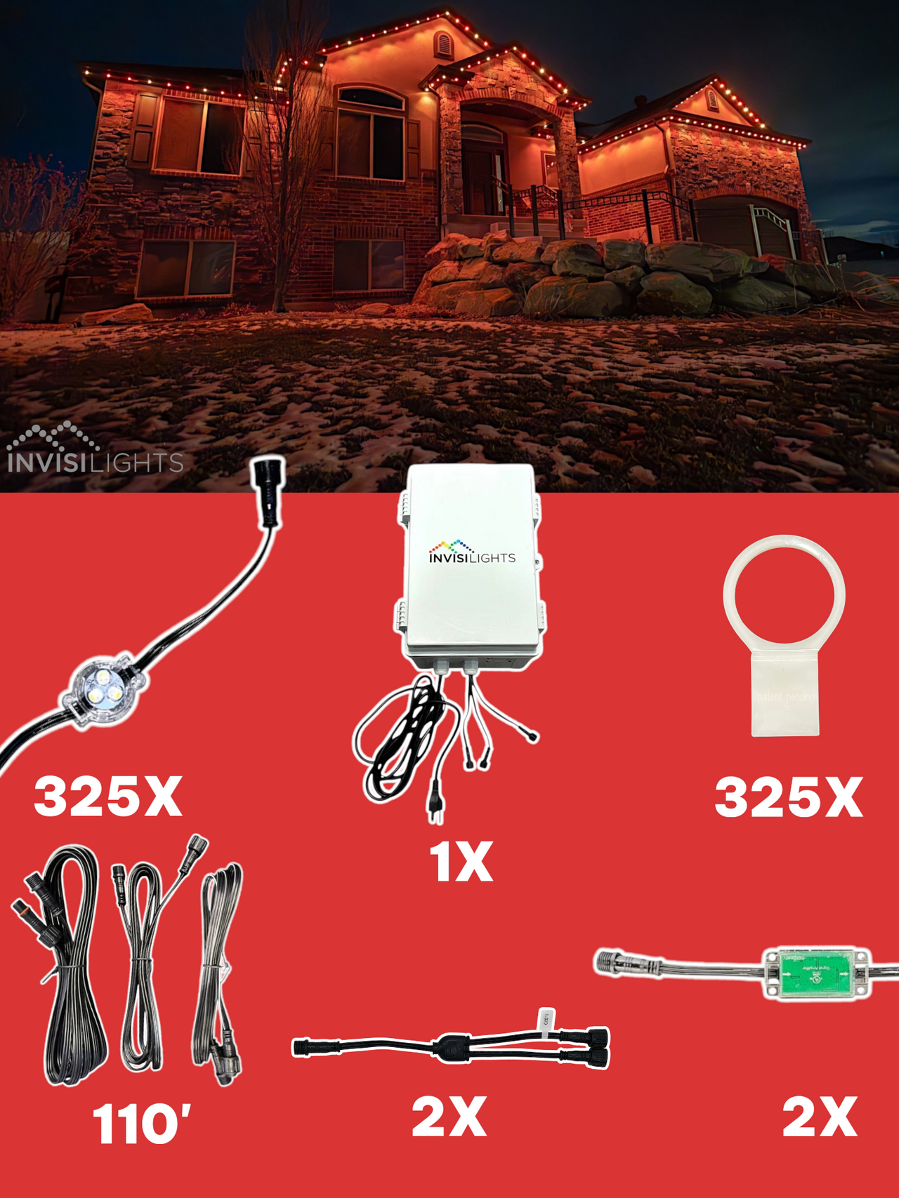 InvisiLights 325' Smart Light Clips Kit