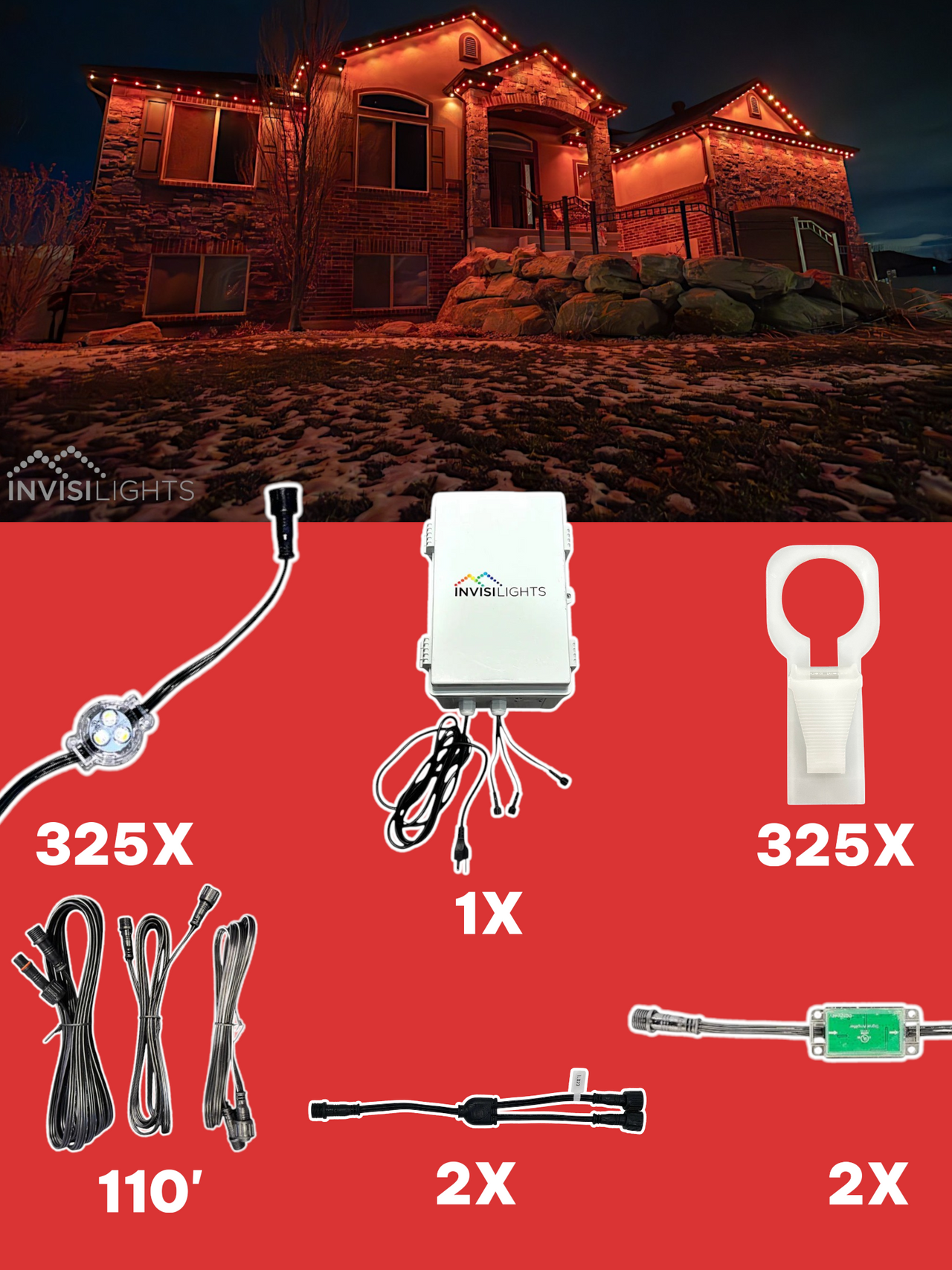 InvisiLights 325' Smart Light Clips Kit