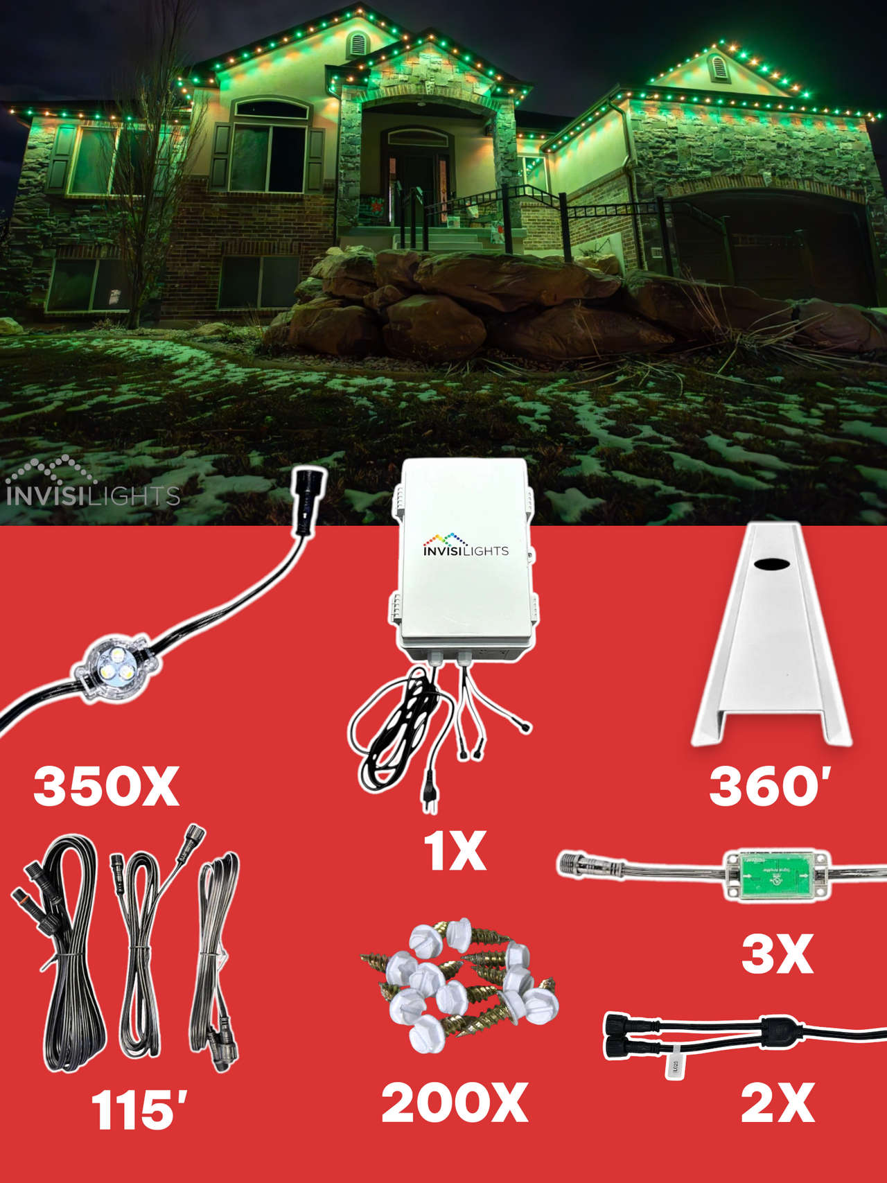 InvisiLights 350' Kit with Channels