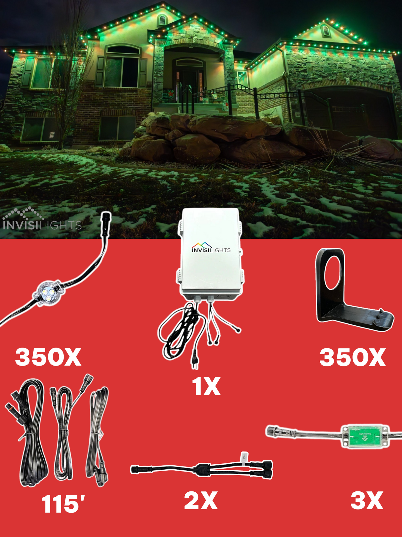 InvisiLights 350' Smart Light Clips Kit
