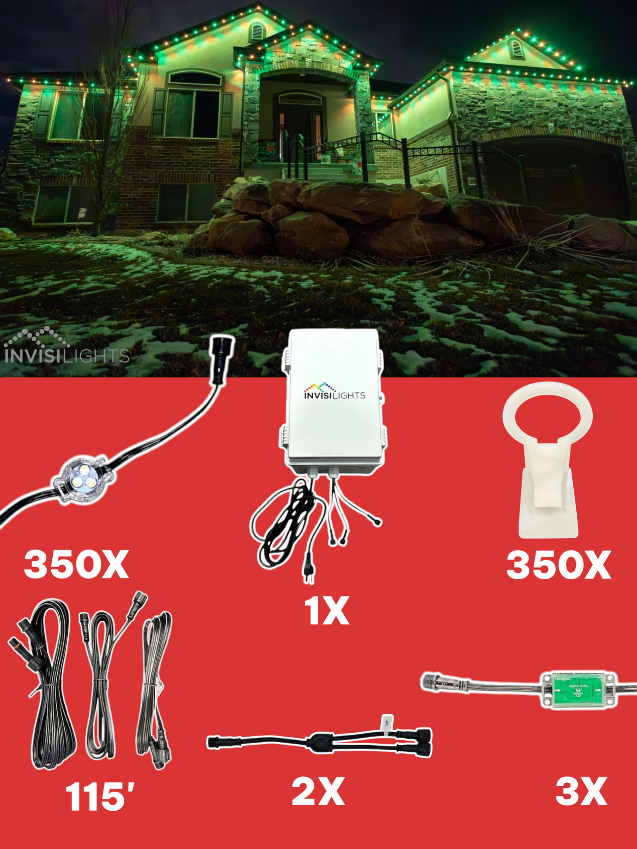InvisiLights 350' Smart Light Clips Kit
