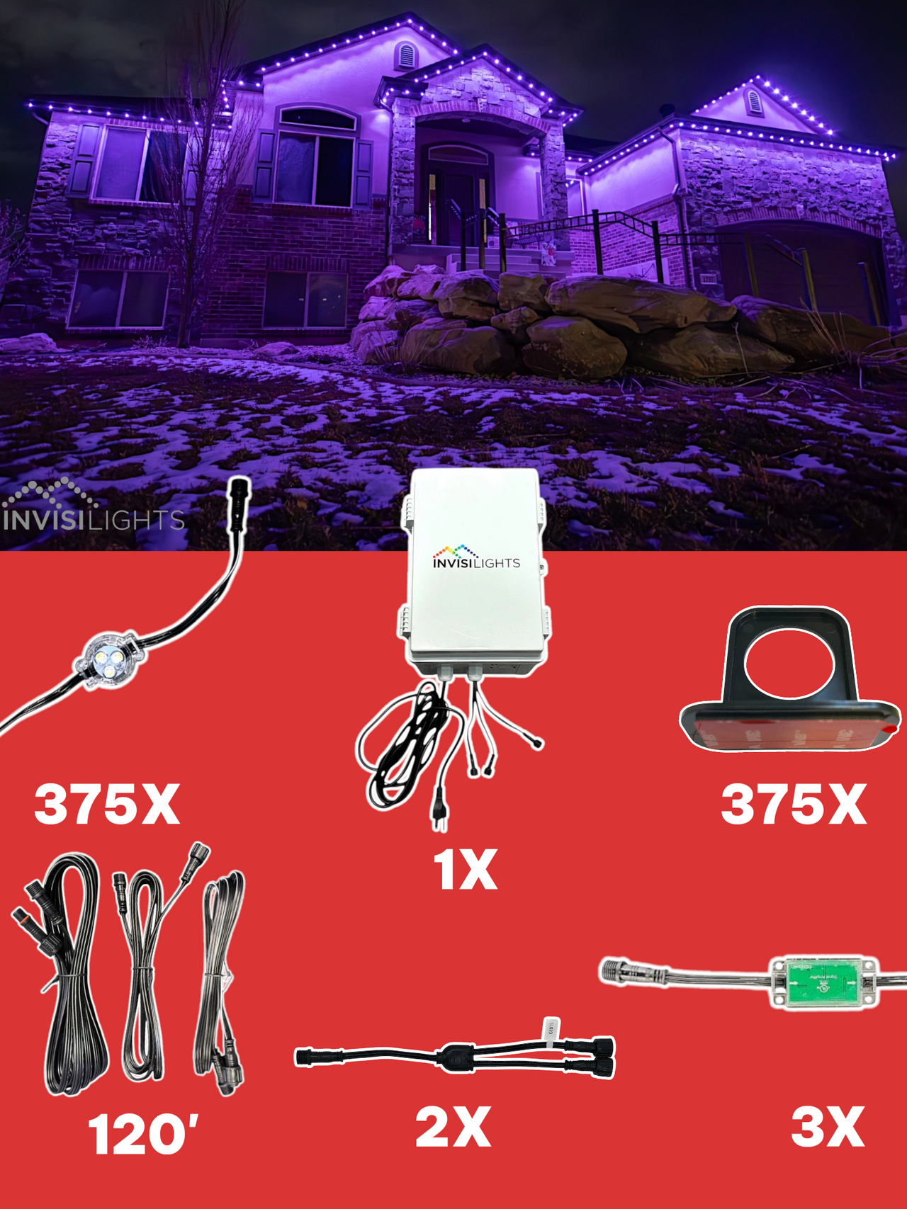 InvisiLights 375' Smart Light Clips Kit