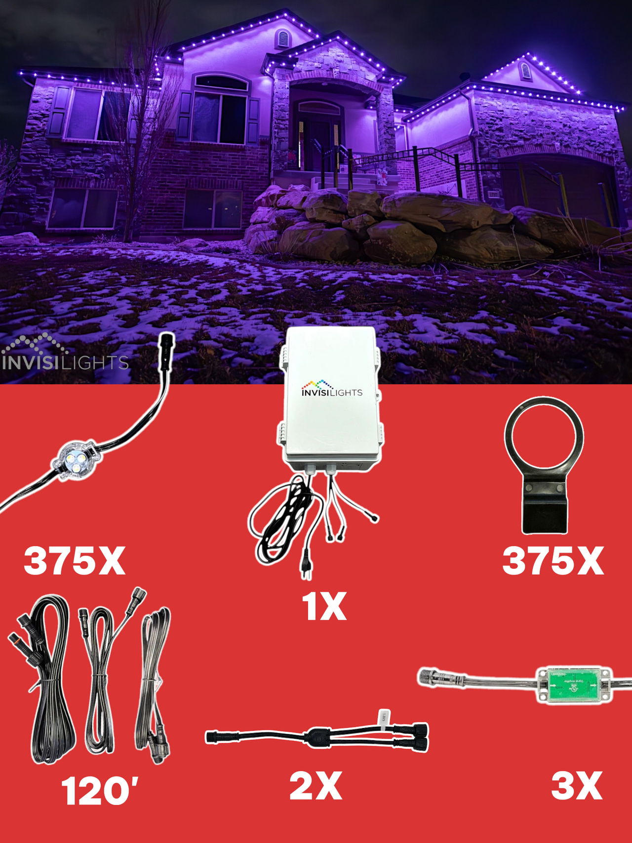InvisiLights 375' Smart Light Clips Kit