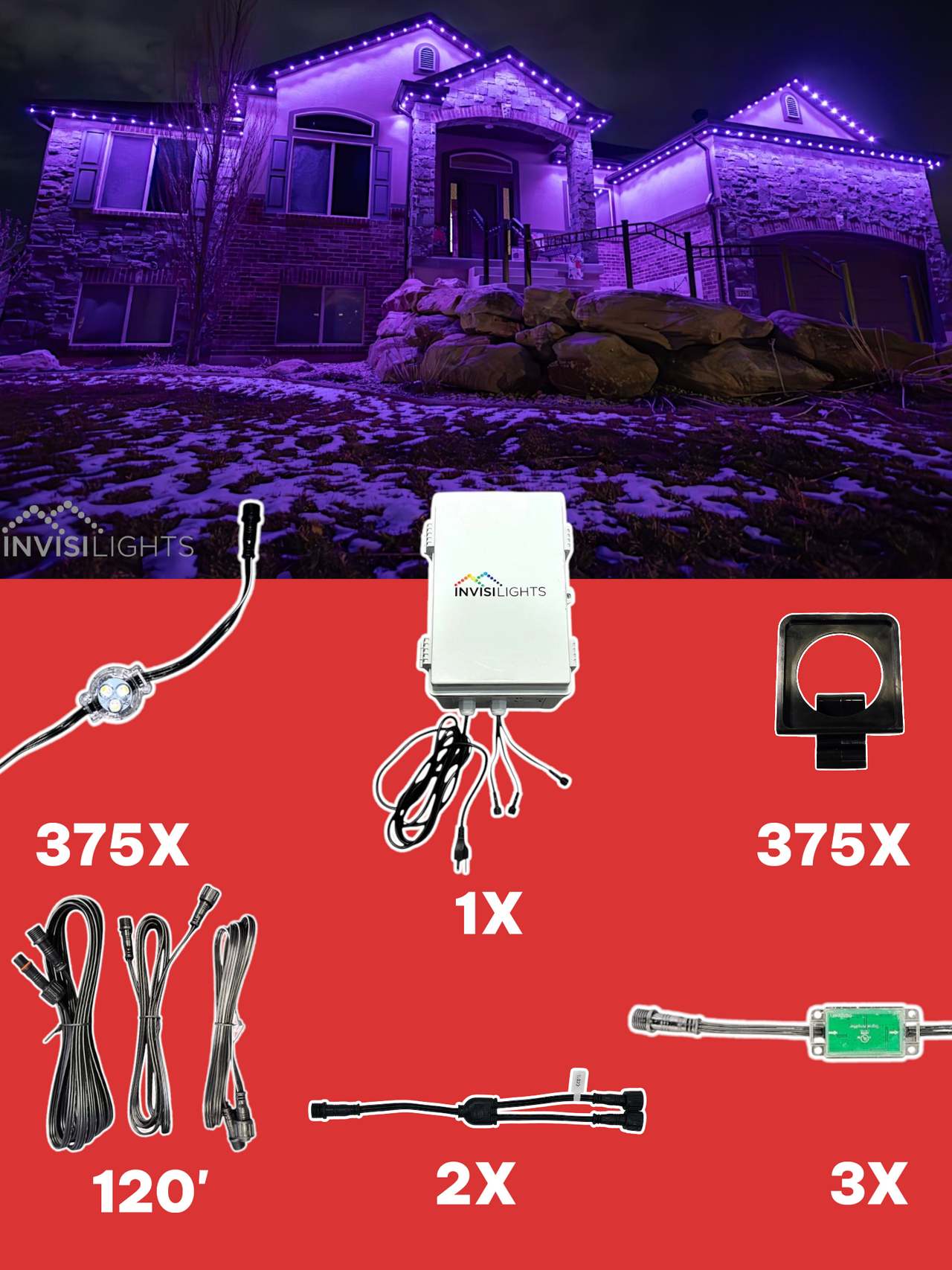 InvisiLights 375' Smart Light Clips Kit