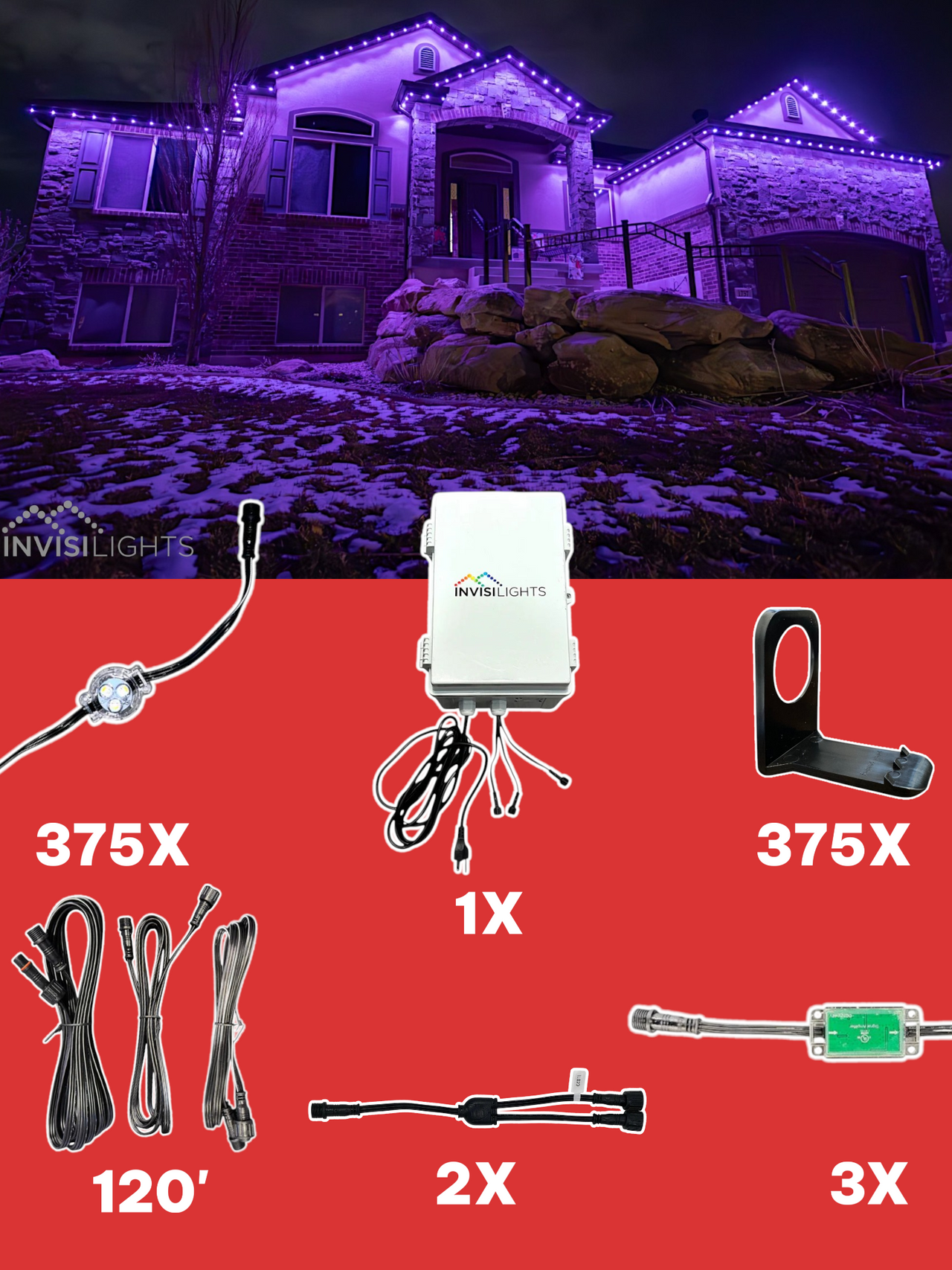 InvisiLights 375' Smart Light Clips Kit