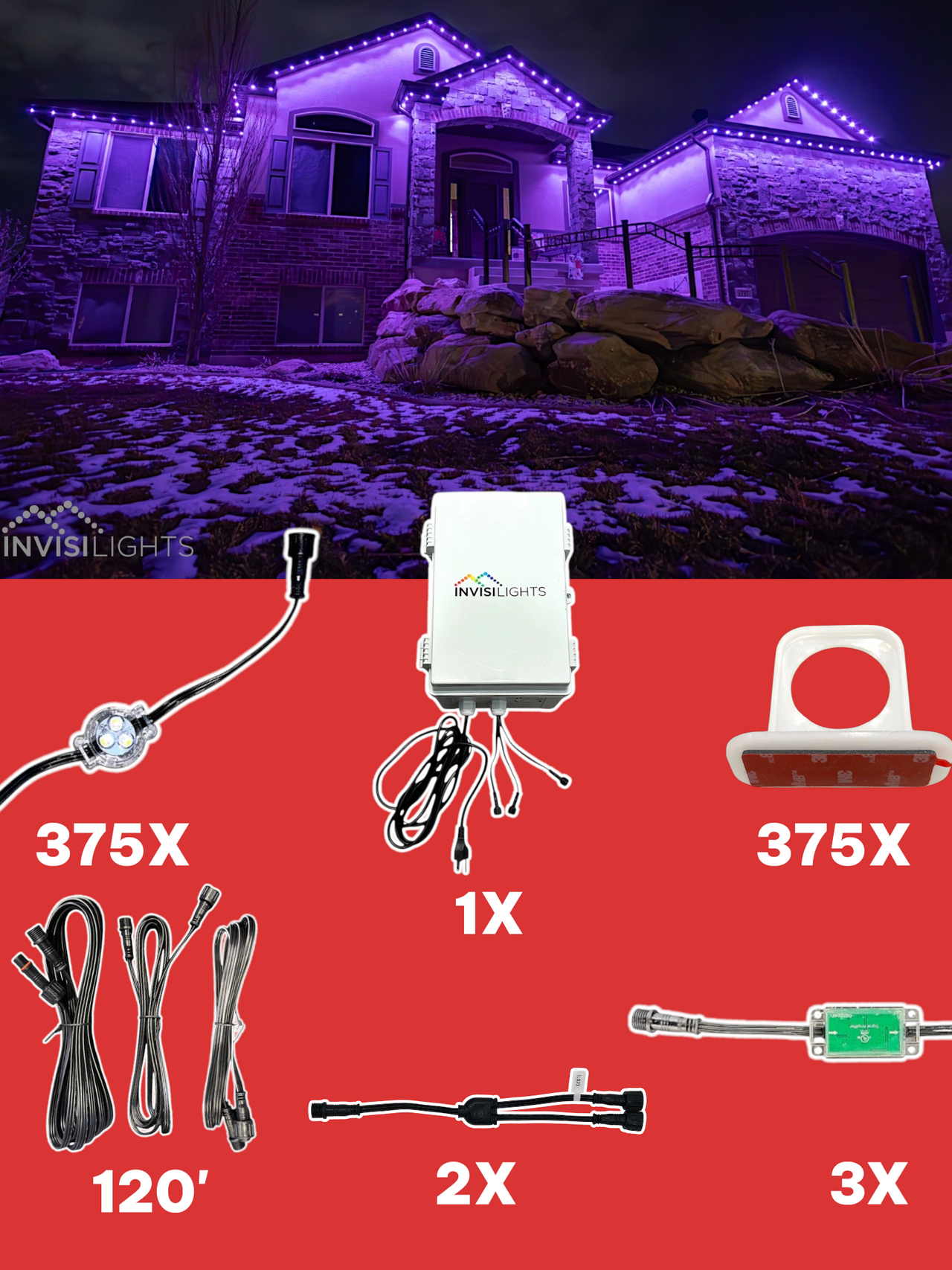 InvisiLights 375' Smart Light Clips Kit