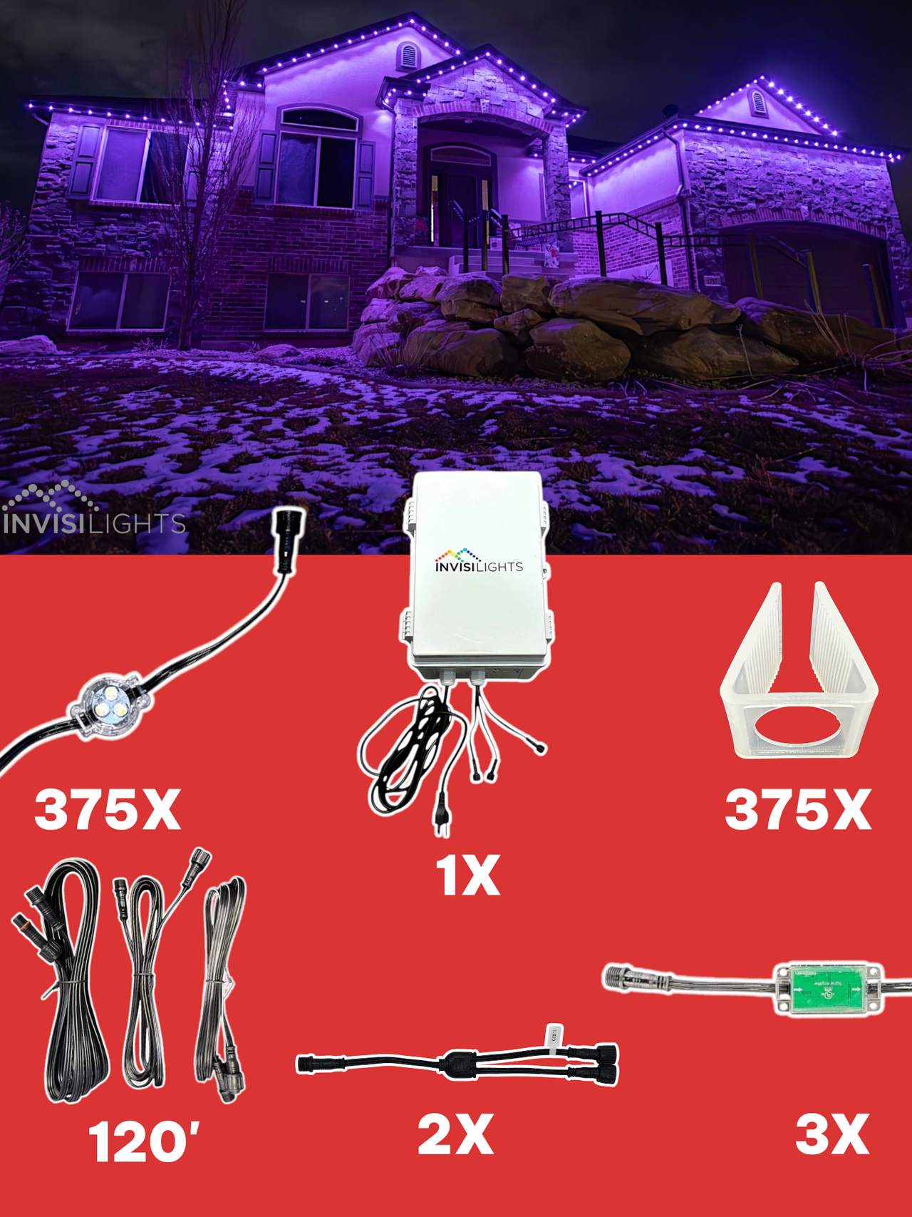 InvisiLights 375' Smart Light Clips Kit