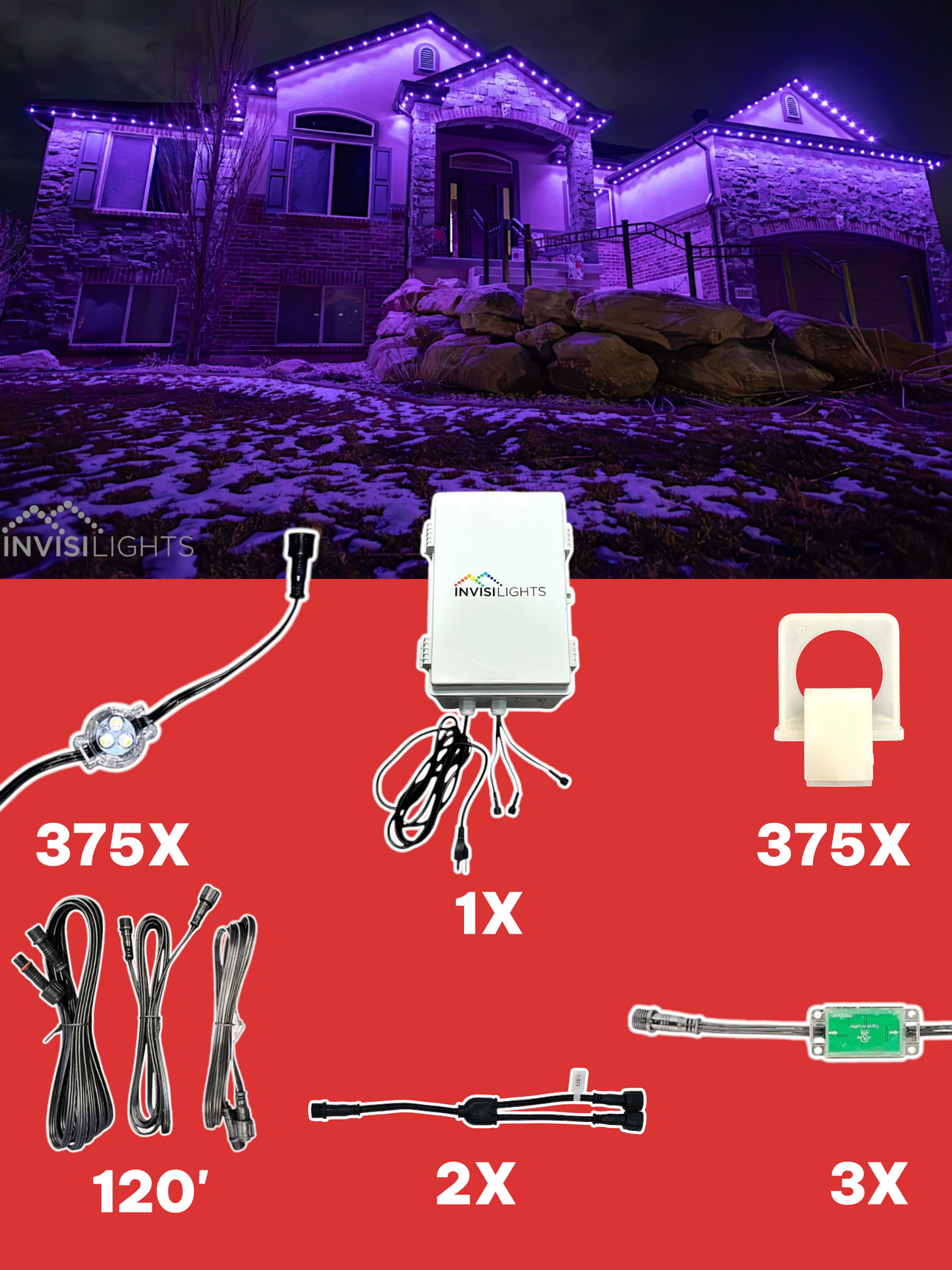 InvisiLights 375' Smart Light Clips Kit