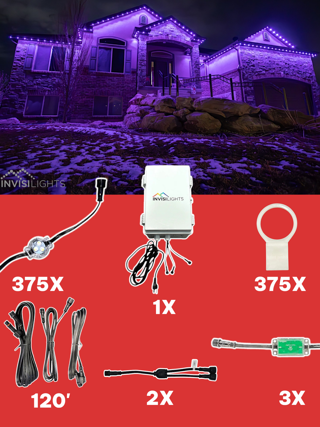 InvisiLights 375' Smart Light Clips Kit