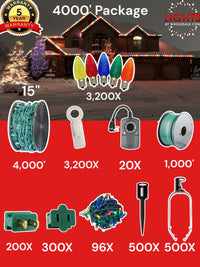 C9 Commercial Elite Bulbs 4000' Contractor Pro Package